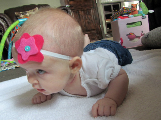 Place headband on baby and admire :)