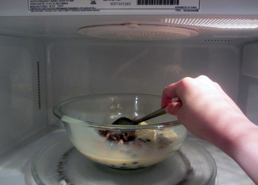 Microwave for 1-2 minutes, stirring every 30 seconds.